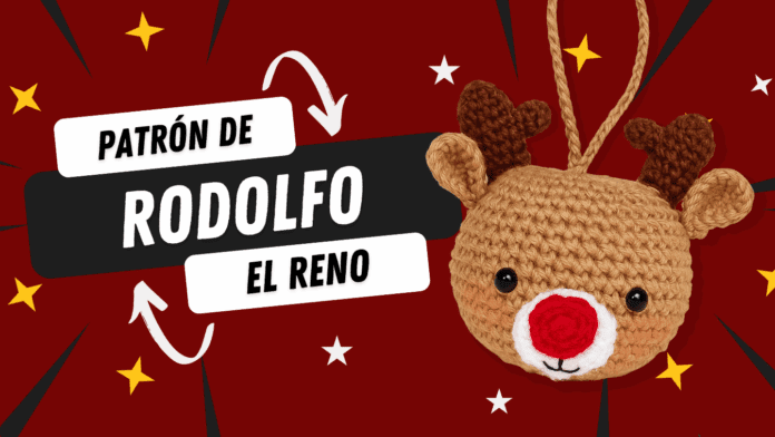 Patrón-de-Rodolfo-el-Reno-para-colgar-en-el-árbol