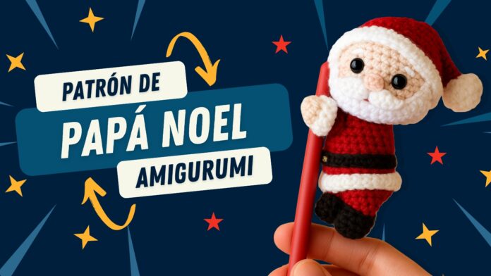 Tierno-patrón-amigurumi-de-Papá-Noel